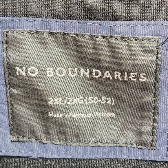 No Boundaries navy blue mens bomber style jacket 2XL lightweight pockets - Picture 6 of 8